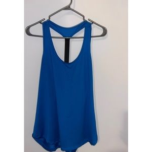 Semi fitted Dry fit workout tank from old navy in blue size large